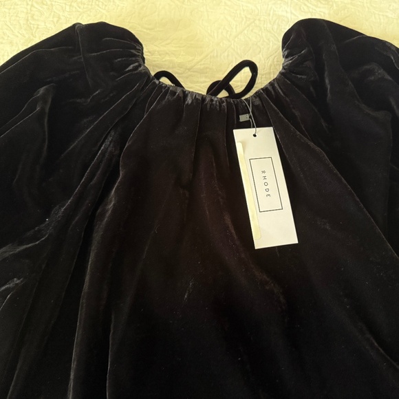 RHODE Black Velvet Rowan Top, Size XS, New With Tags - Picture 9 of 9